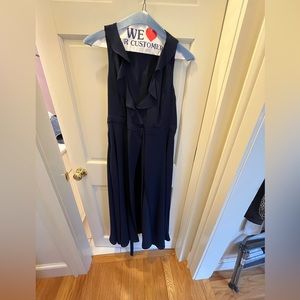 Navy, ankle length fame and partners dress